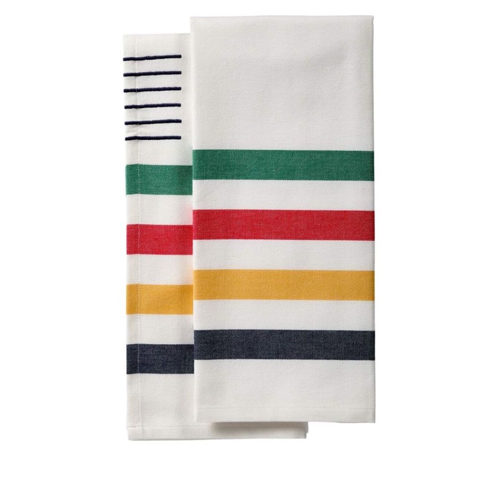 Hudson’s Bay Stripes HBC Multi-stripe Tea Towel Set, 2-pk